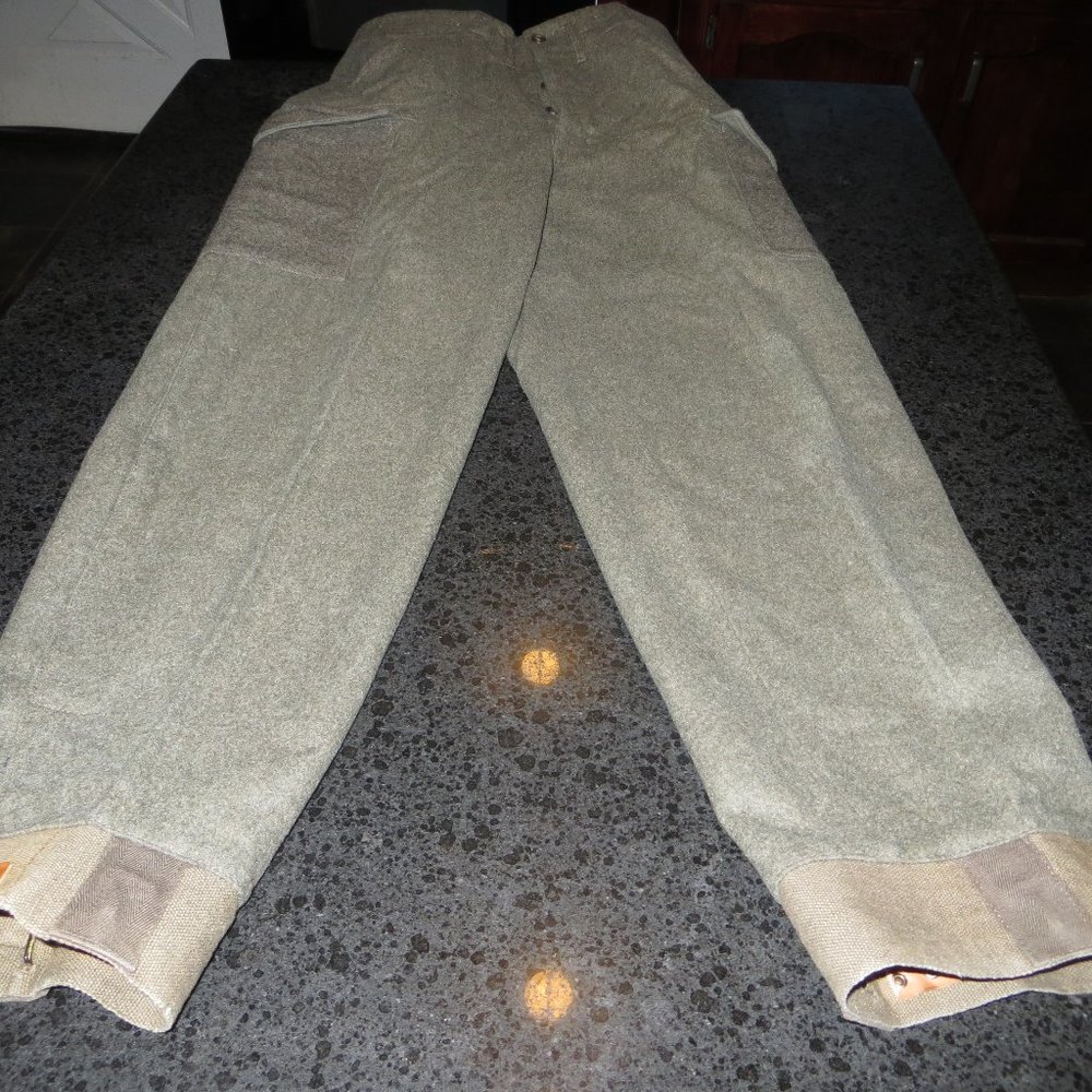 Vintage Gray Military Wool Pants Riding Work Nice